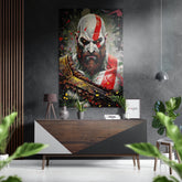 Kratos - God of War Brushed Aluminum Dibond Wall Art.